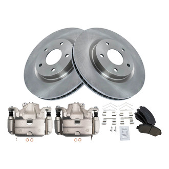 TRQ® - Front Disc Brake Kit with Ceramic Pads and Calipers