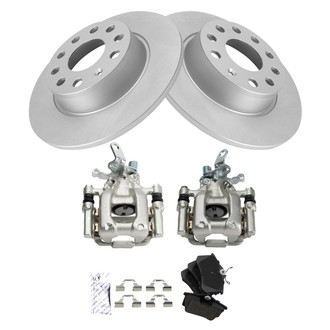 TRQ® - Rear Disc Brake Kit with Ceramic Pads and Calipers