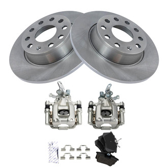 TRQ® - Rear Disc Brake Kit with Ceramic Pads and Calipers