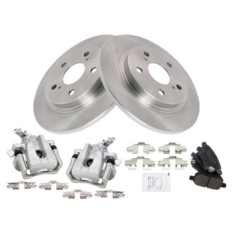 TRQ® - Rear Disc Brake Kit with Ceramic Pads and Calipers