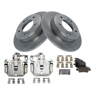 TRQ® - Rear Disc Brake Kit with Ceramic Pads and Calipers