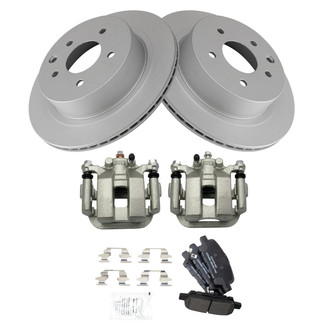 TRQ® - Rear Disc Brake Kit with Ceramic Pads and Calipers