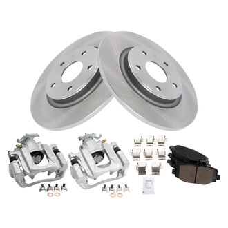 TRQ® - Rear Disc Brake Kit with Ceramic Pads and Calipers