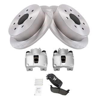 TRQ® - Rear Disc Brake Kit with Ceramic Pads and Calipers