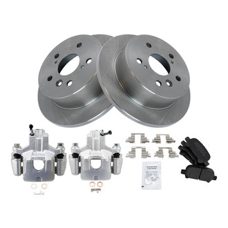 TRQ® - Rear Disc Brake Kit with Semi-Metallic Pads and Calipers