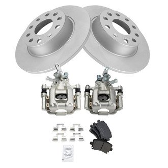 TRQ® - Rear Disc Brake Kit with Semi-Metallic Pads and Calipers