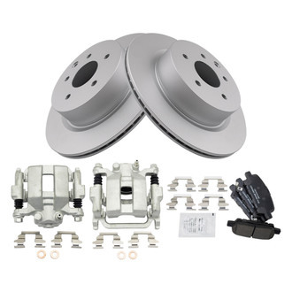 TRQ® - Rear Disc Brake Kit with Ceramic Pads and Calipers