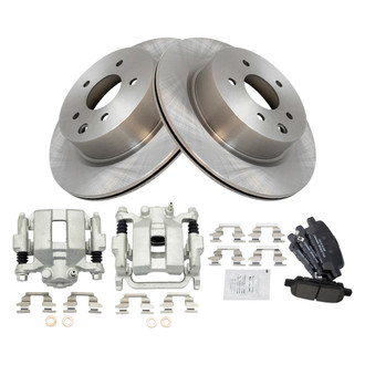 TRQ® - Rear Disc Brake Kit with Ceramic Pads and Calipers