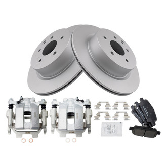 TRQ® - Rear Disc Brake Kit with Ceramic Pads and Calipers