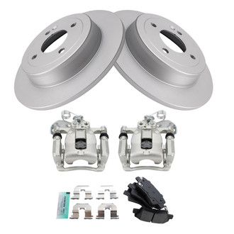 TRQ® - Disc Brake Kit with Semi-Metallic Pads and Calipers