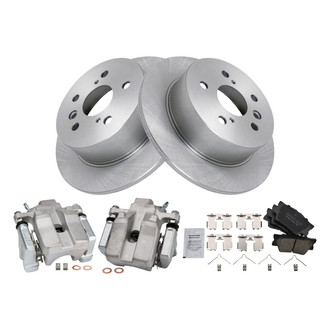 TRQ® - Rear Disc Brake Kit with Ceramic Pads and Calipers