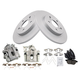 TRQ® - Rear Disc Brake Kit with Ceramic Pads and Calipers