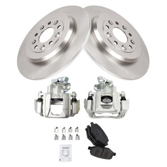 TRQ® - Rear Disc Brake Kit with Semi-Metallic Pads and Calipers
