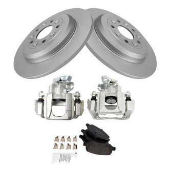 TRQ® - Rear Disc Brake Kit with Ceramic Pads and Calipers