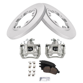 TRQ® - Rear Disc Brake Kit with Ceramic Pads and Calipers