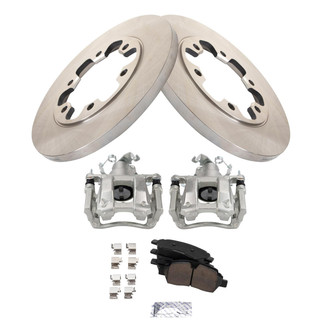 TRQ® - Rear Disc Brake Kit with Ceramic Pads and Calipers