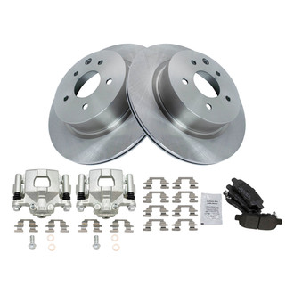 TRQ® - Disc Brake Kit with Semi-Metallic Pads and Calipers