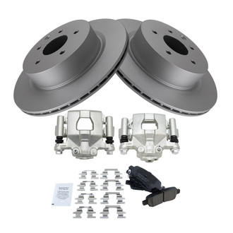 TRQ® - Rear Disc Brake Kit with Ceramic Pads and Calipers