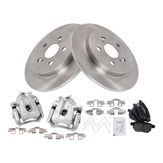 TRQ® - Rear Disc Brake Kit with Ceramic Pads and Calipers