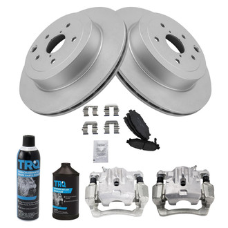 TRQ® - Rear Disc Brake Kit with Ceramic Pads and Calipers
