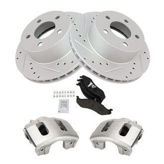 TRQ® - Performance Ceramic Front Brake Kit with Calipers