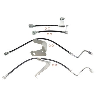 TRQ® - Front and Rear Brake Hydraulic Hose Kit