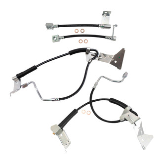 TRQ® - Front and Rear Brake Hydraulic Hose Kit