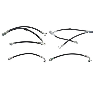 TRQ® - Front and Rear Brake Hydraulic Hose Kit