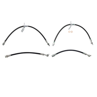 TRQ® - Front and Rear Brake Hydraulic Hose Kit