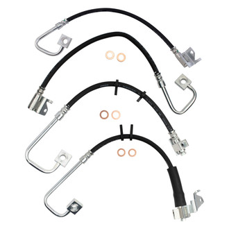 TRQ® - Front and Rear Brake Hydraulic Hose Kit
