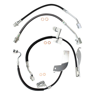 TRQ® - Front and Rear Brake Hydraulic Hose Kit