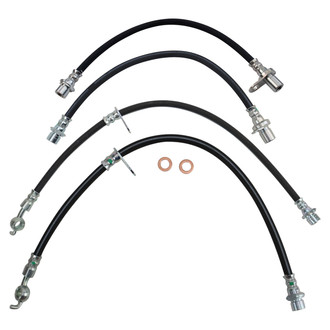 TRQ® - Front and Rear Brake Hydraulic Hose Kit
