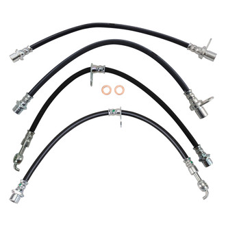 TRQ® - Front and Rear Brake Hydraulic Hose Kit