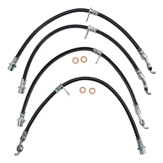 TRQ® - Front and Rear Brake Hydraulic Hose Kit