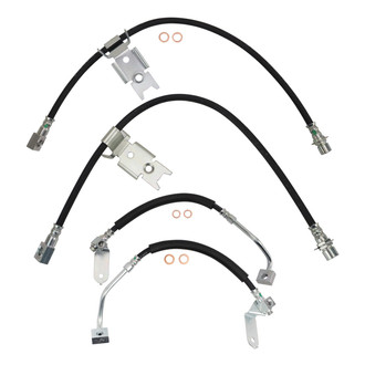 TRQ® - Front and Rear Brake Hydraulic Hose Kit