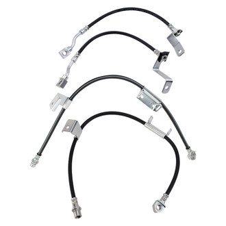 TRQ® - Front and Rear Brake Hydraulic Hose Kit
