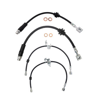 TRQ® - Front and Rear Brake Hydraulic Hose Kit