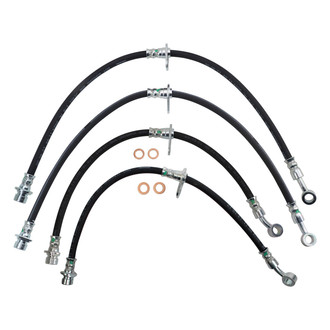 TRQ® - Front and Rear Brake Hydraulic Hose Kit