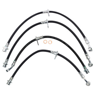 TRQ® - Front and Rear Brake Hydraulic Hose Kit