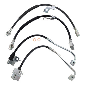 TRQ® - Front and Rear Brake Hydraulic Hose Kit