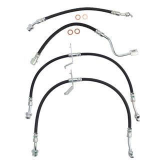TRQ® - Front and Rear Brake Hydraulic Hose Kit