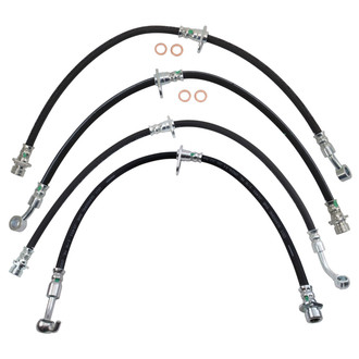 TRQ® - Front and Rear Brake Hydraulic Hose Kit