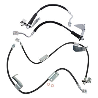 TRQ® - Front and Rear Brake Hydraulic Hose Kit