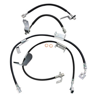 TRQ® - Front and Rear Brake Hydraulic Hose Kit