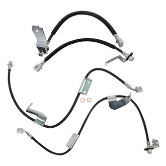 TRQ® - Front and Rear Brake Hydraulic Hose Kit