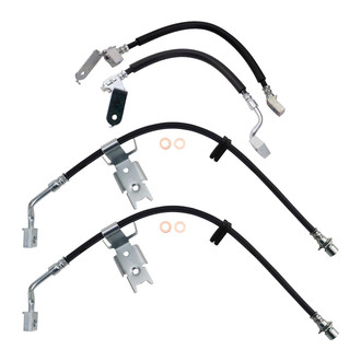 TRQ® - Front and Rear Brake Hydraulic Hose Kit