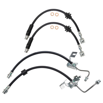 TRQ® - Front and Rear Brake Hydraulic Hose Kit