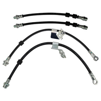 TRQ® - Front and Rear Brake Hydraulic Hose Kit