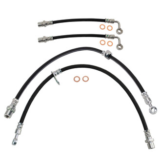 TRQ® - Front and Rear Brake Hydraulic Hose Kit