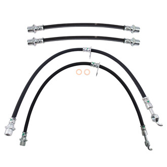TRQ® - Front and Rear Brake Hydraulic Hose Kit